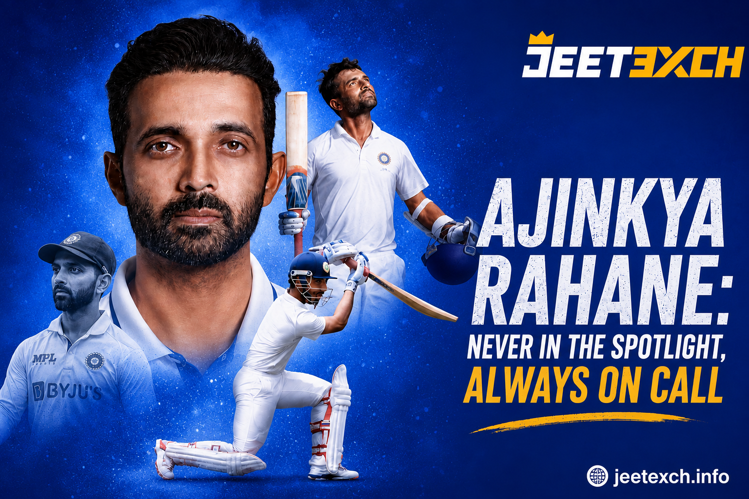 Ajinkya Rahane: Never in the spotlight, always on call