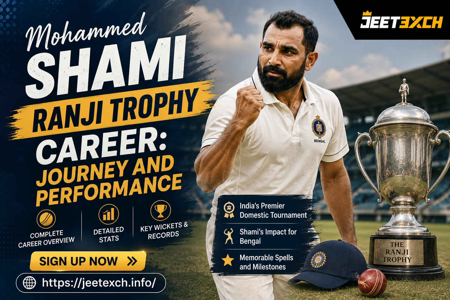 Mohammed Shami Ranji Trophy Career: Journey and Performance