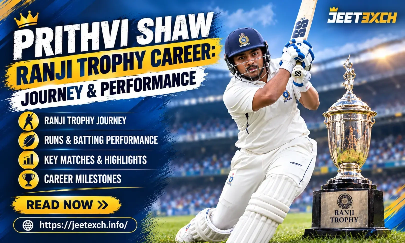prithivi-shaw-ranji-career